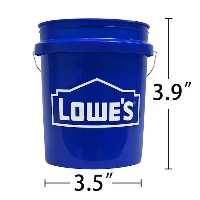 Lowe's 0.4-quart BPA-Free Food-Grade Polypropylene Blue Mini bucket Lid(s) Included Lowes.com | Lowe's