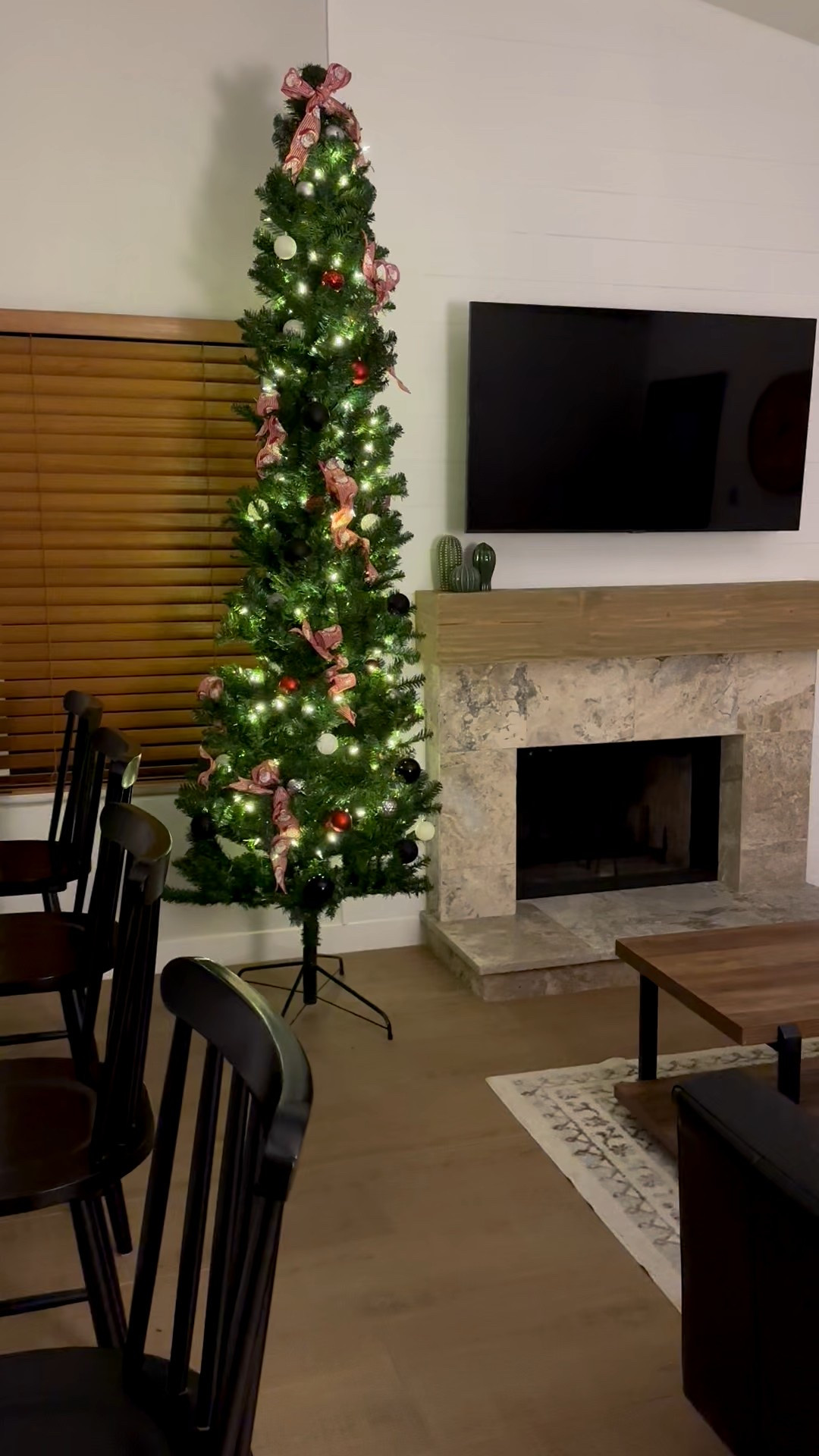 Pencil Tree! 🖤 I'm obsessed with the shape and size of this tree... 

#LTKHoliday #LTKHome #LTKSeasonal