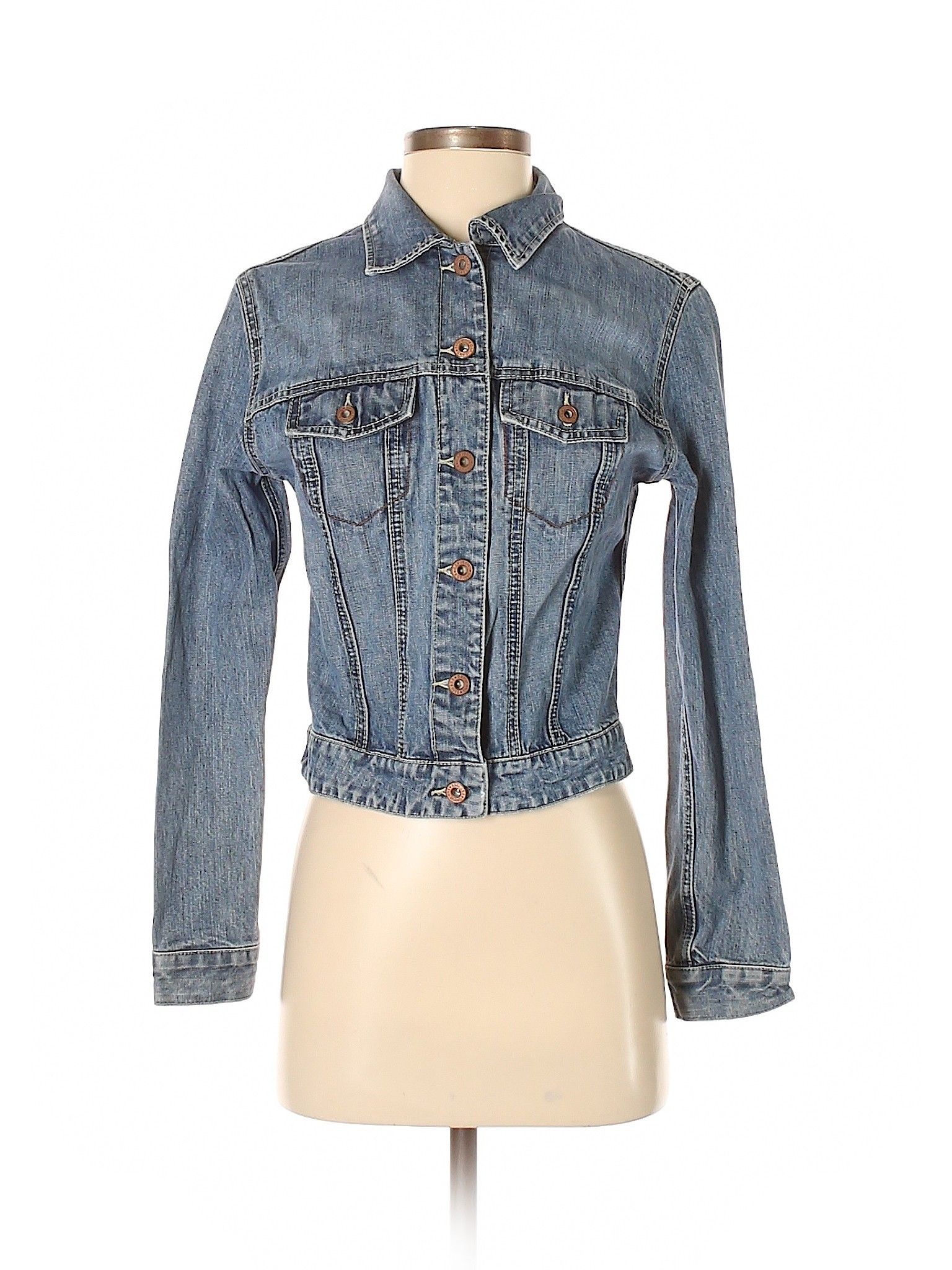 Gap Denim Jacket Size 0: Blue Women's Jackets & Outerwear - 41311217 | thredUP