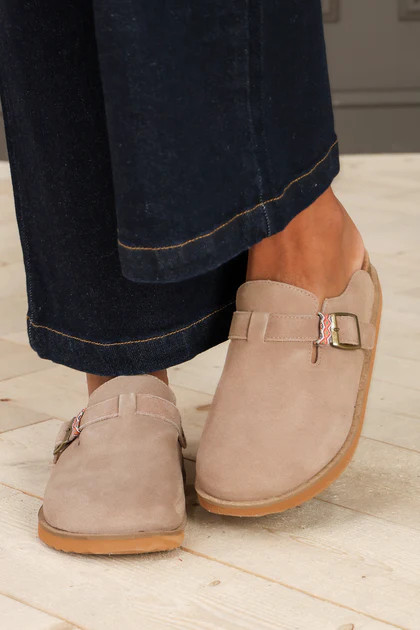 Capri Taupe Clogs | The Willow Tree
