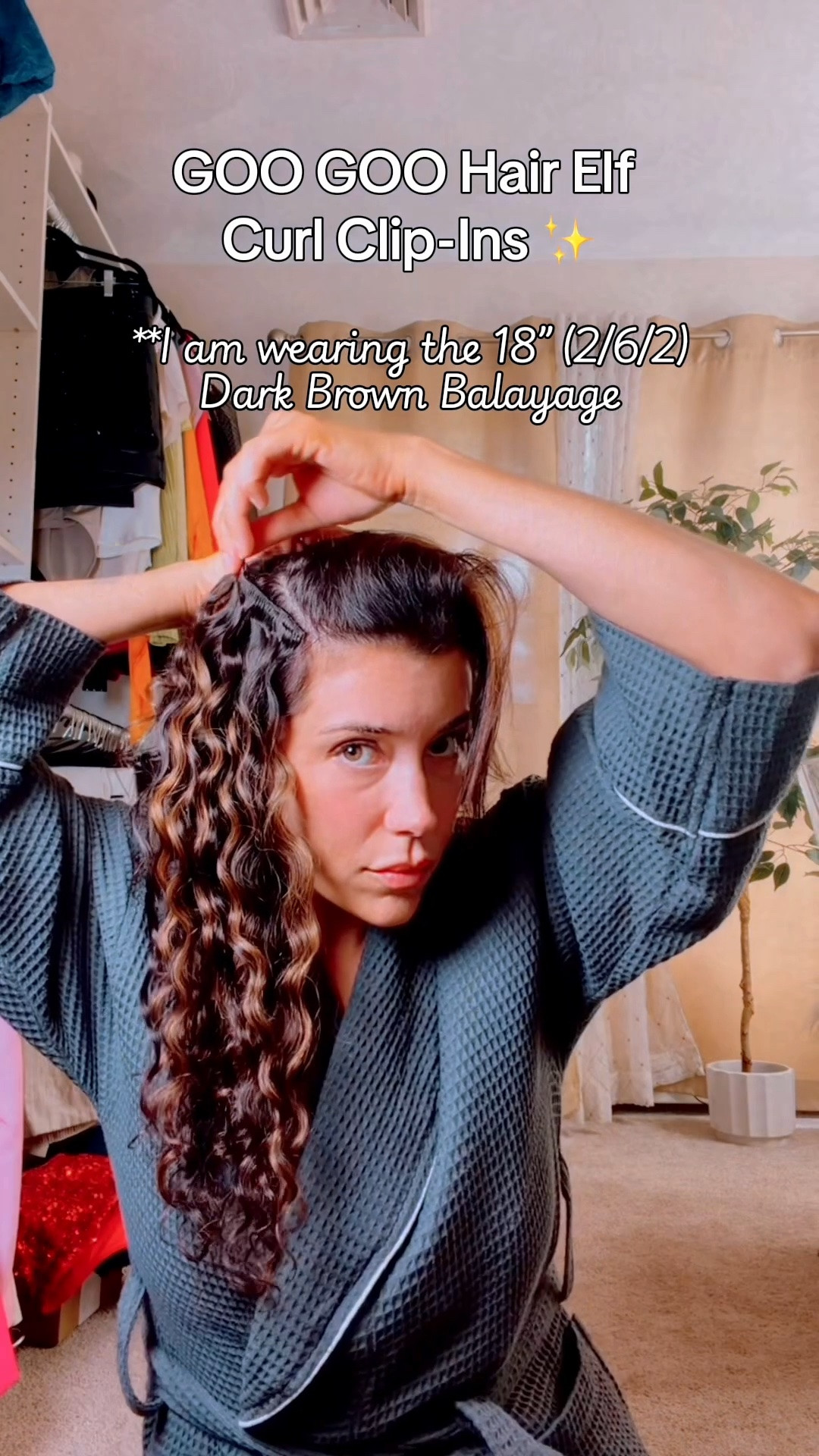 Instant length, volume, and effortless blend 😍➰ I’m using the @GOO GOO Curly Clip-Ins and I’m obsessed with how natural they look! 

@GOO GOO Hair @googoo_elena 

#googoohair #elfcurlclipins #curlhair #extensions #hairtok