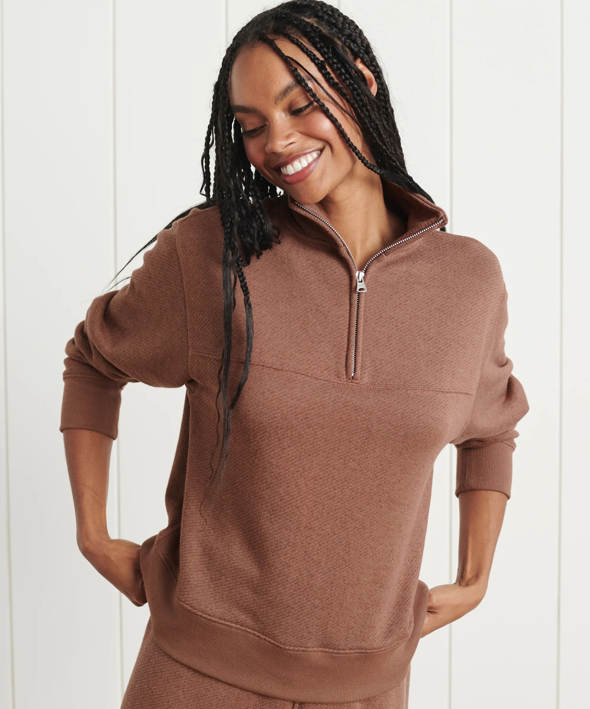 Half Zip Sweatshirt | Jenni Kayne