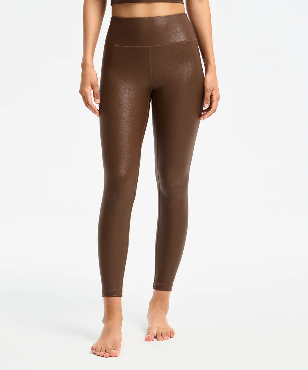 Faux Leather Side Pocket Legging | ShopAthluna