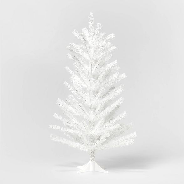 2ft Unlit Tinsel Christmas Tree White - Wondershop&#8482; | Target