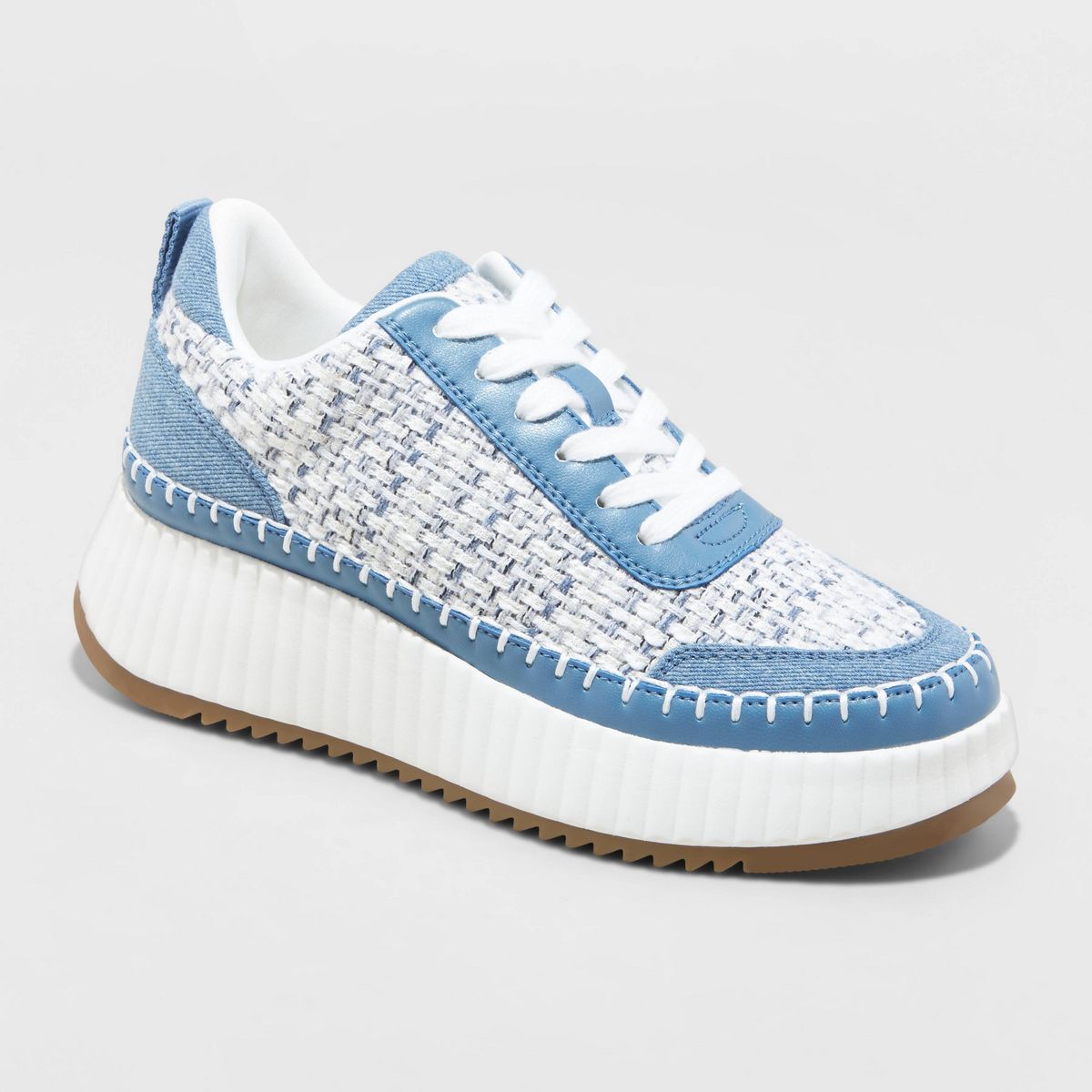 Women's Persephone Sneakers with Memory Foam Insole - Universal Thread™ Blue Denim 8.5 | Target