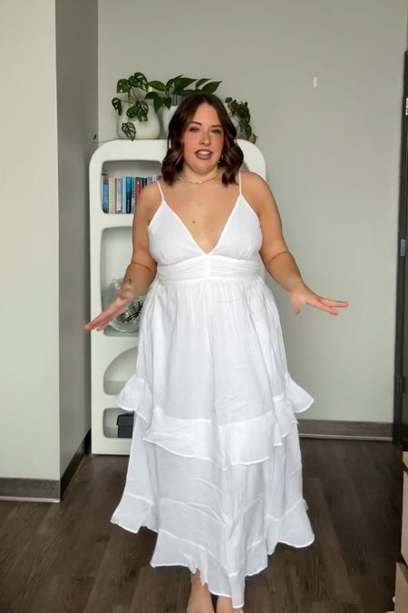 White dress season 👰🏼‍♀️ wearing an XL! 

#LTKplussize #LTKwedding