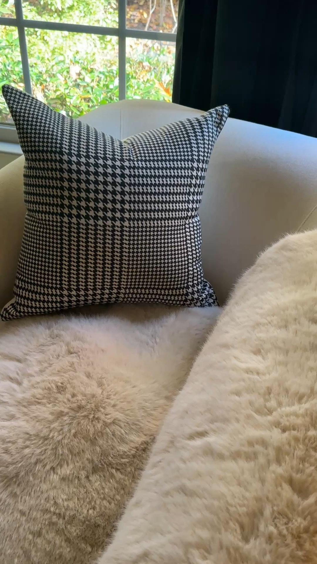 This is my absolute favorite hideaway in our home! Not only is the chair gorgeous and so comfortable but Valentina always has an amazing blanket here, perfect for cuddling while we spend time together! She is obsessed with houndstooth right now and found the best pillow for this chair! I love this little space so much! 

#LTKHome #LTKselfcare #LTKGiftGuide