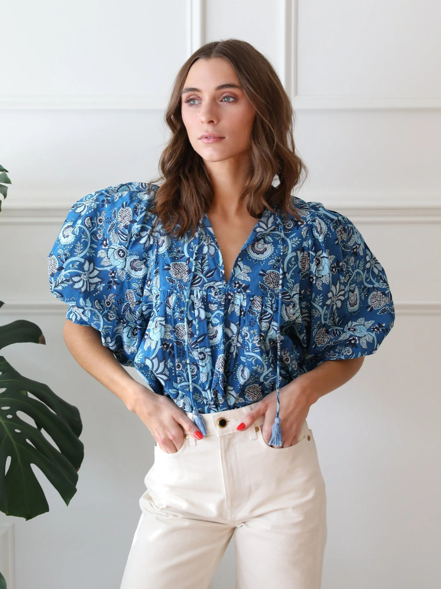 Shop Mille - Thalia Top in French Blue | Mille