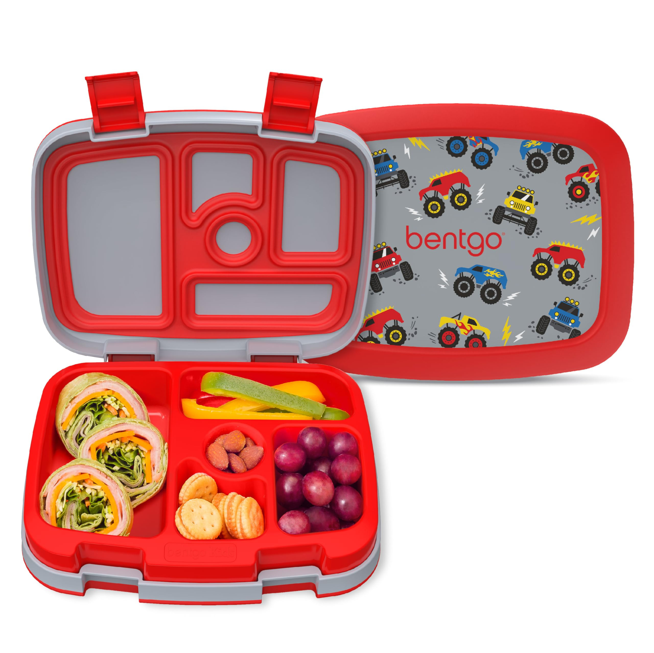 Bentgo Kids Prints Leak-Proof, 5-Compartment Bento-Style Kids Lunch Box - Ideal Portion Sizes for... | Amazon (US)