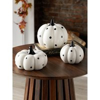 The Very Collection Set 3 Ceramic Pumpkin Autumn/Halloween Decorations | Very (UK)