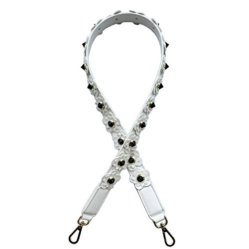 Lam Gallery Flower Purse Straps Replacement Rivet PU Leather Handbags Strap Clutch Wallets Satchels  | Amazon (US)