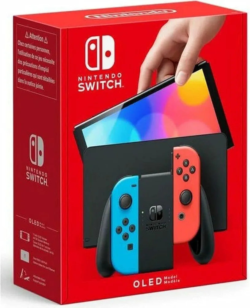 Nintendo Switch – OLED Model w/ Neon Red & Neon Blue Joy-Con | Amazon (US)