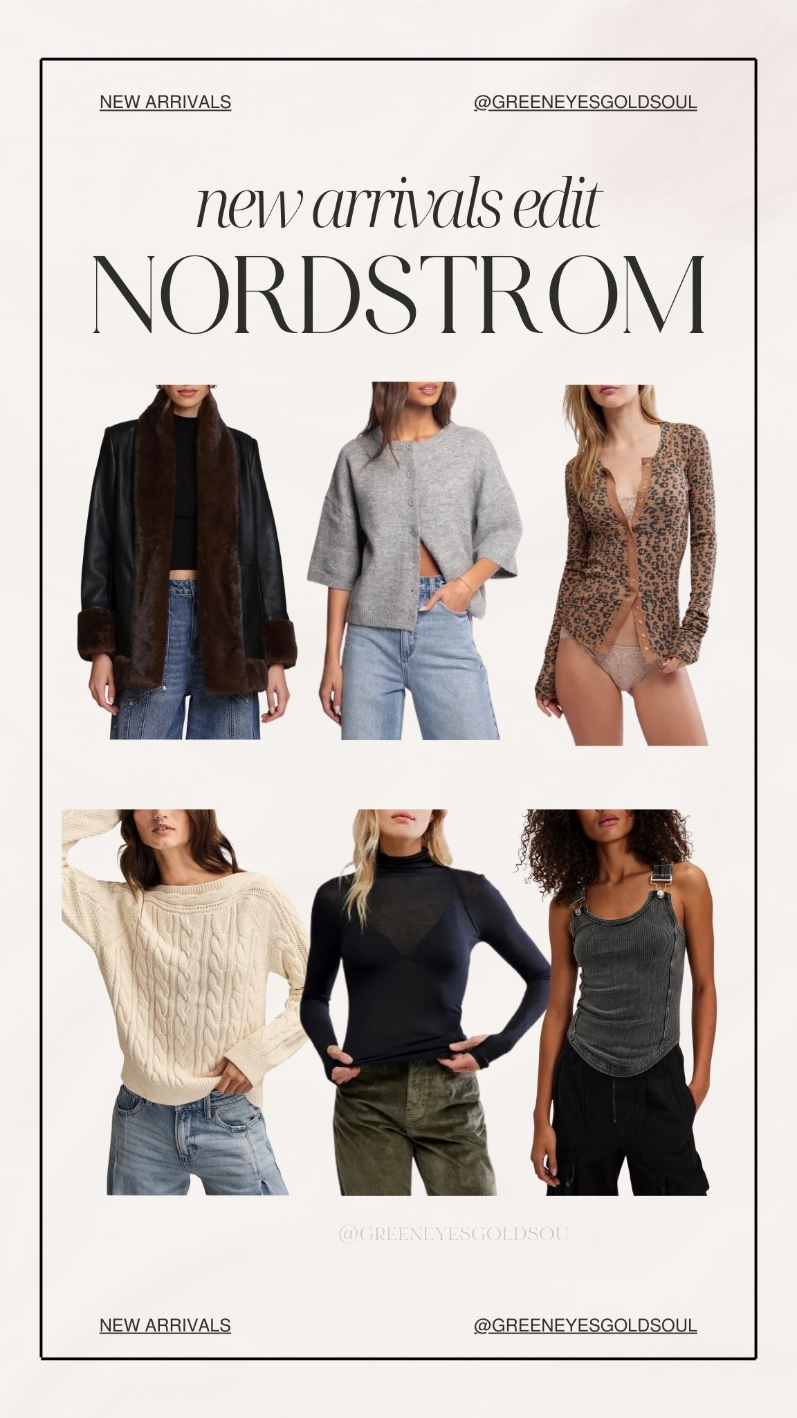 Nordstrom - new arrivals edit 🤍

Sweater, bodysuit, cardigan, mesh, tank, sweatshirt 

#LTKU #LTKFindsUnder50 #LTKFindsUnder100