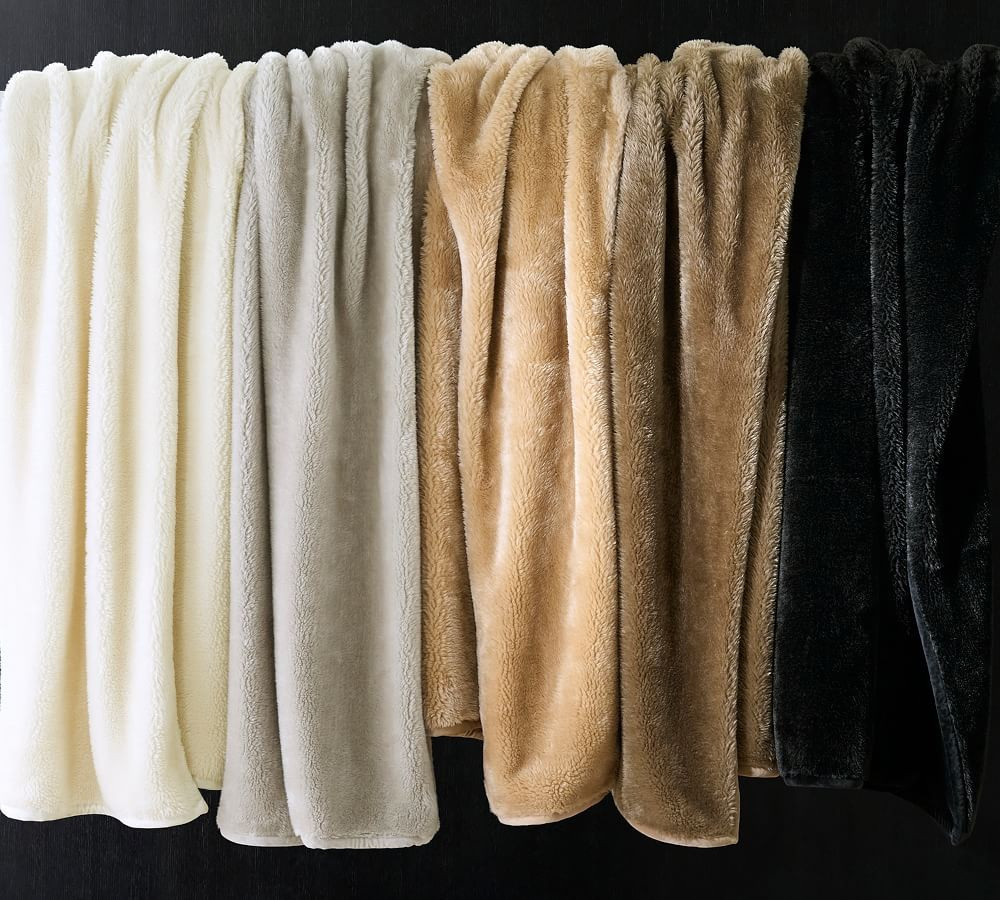 Faux Fur Shearling Throws | Pottery Barn (US)