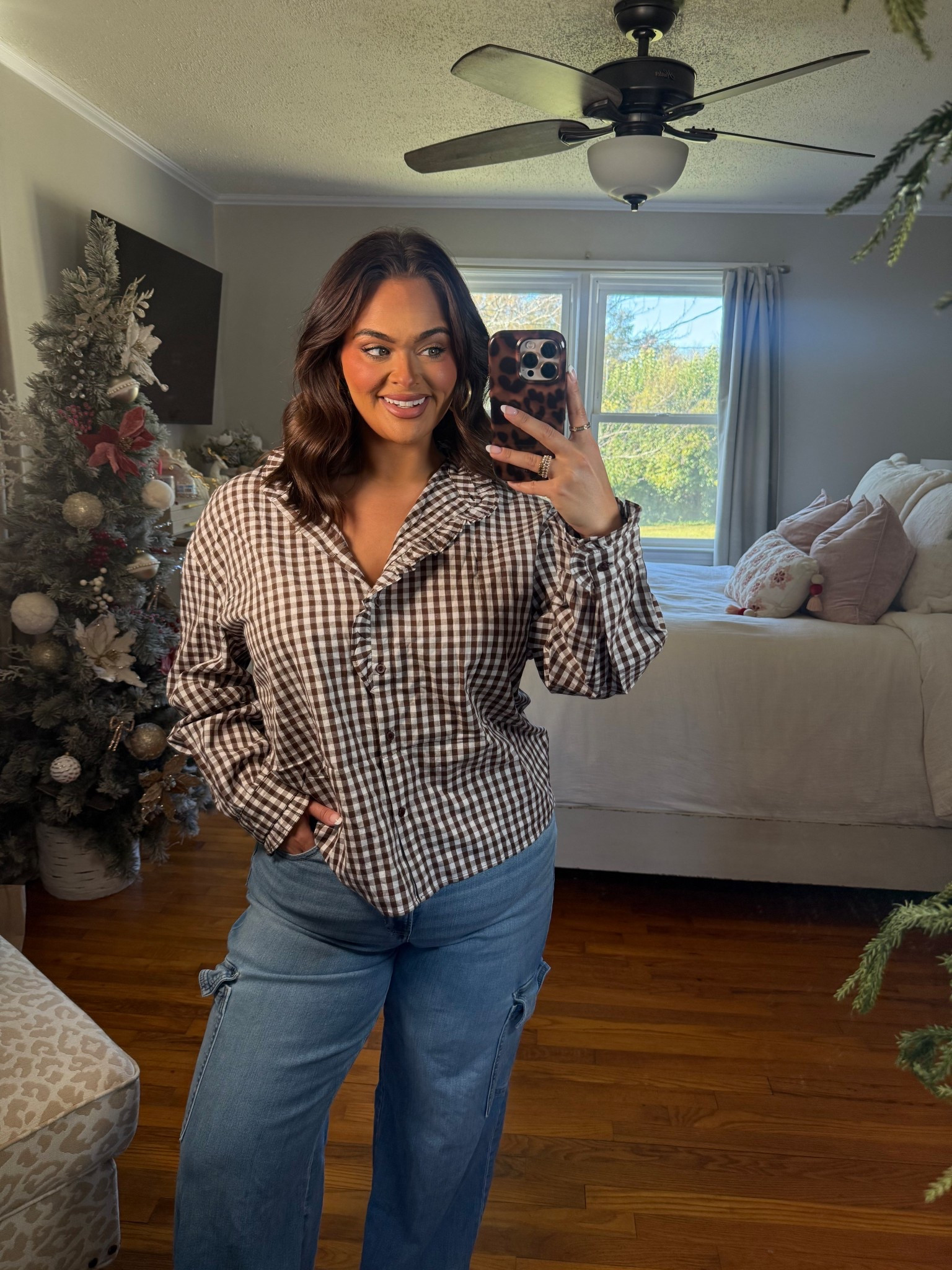 Live the gingham and the ruffles!! Wearing the XL 

#LTKMidsize #LTKStyleTip