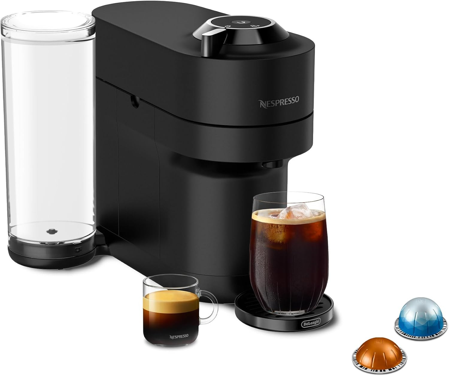 Nespresso Limited-Edition Vertuo Pop+ Coffee and Espresso Maker by De'Longhi, Black Matte with Da... | Amazon (US)