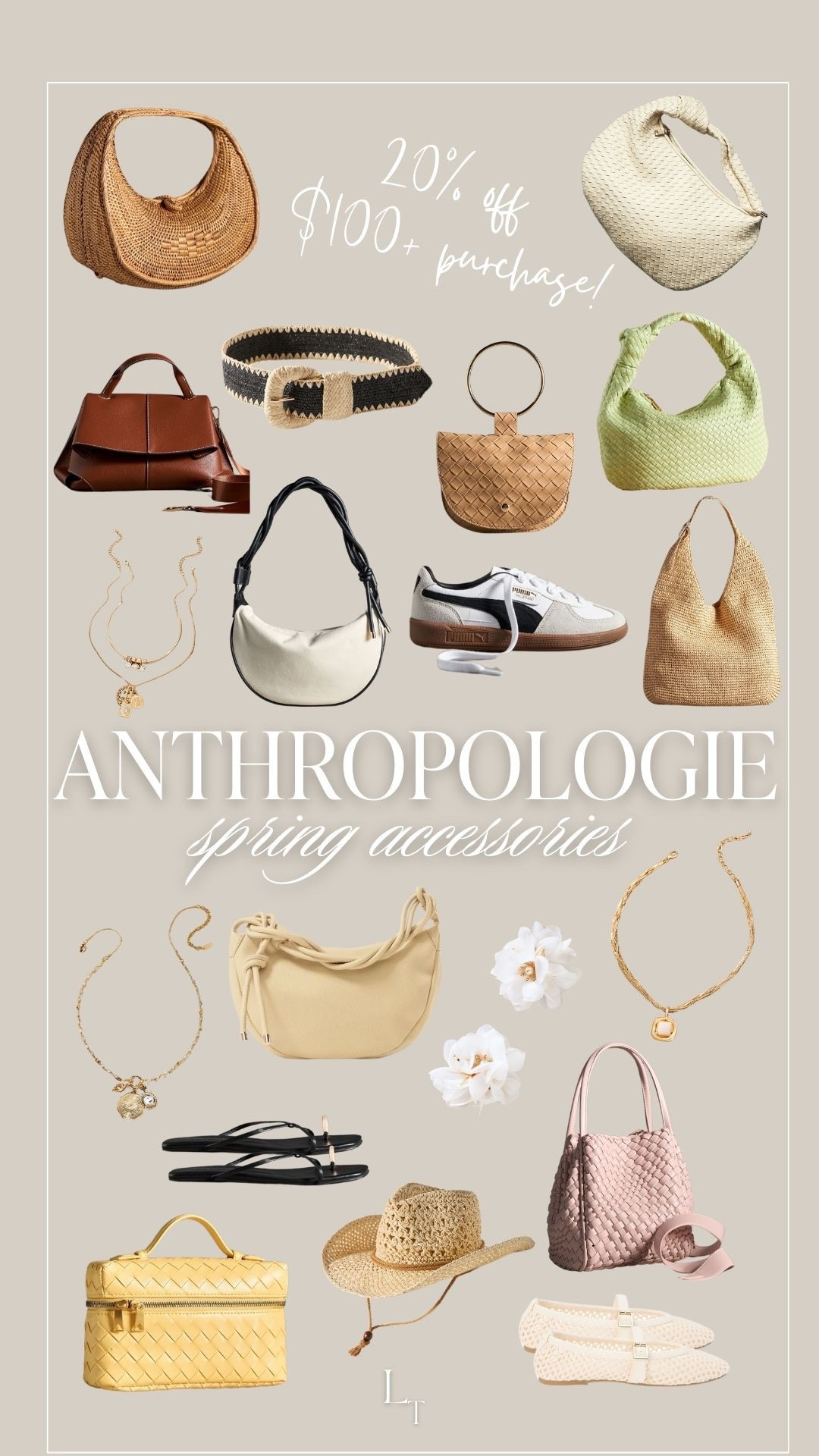 Anthropologie spring accessories 😍 use code ANTHRO20 

#LTKSpringSale #LTKU #LTKItBag