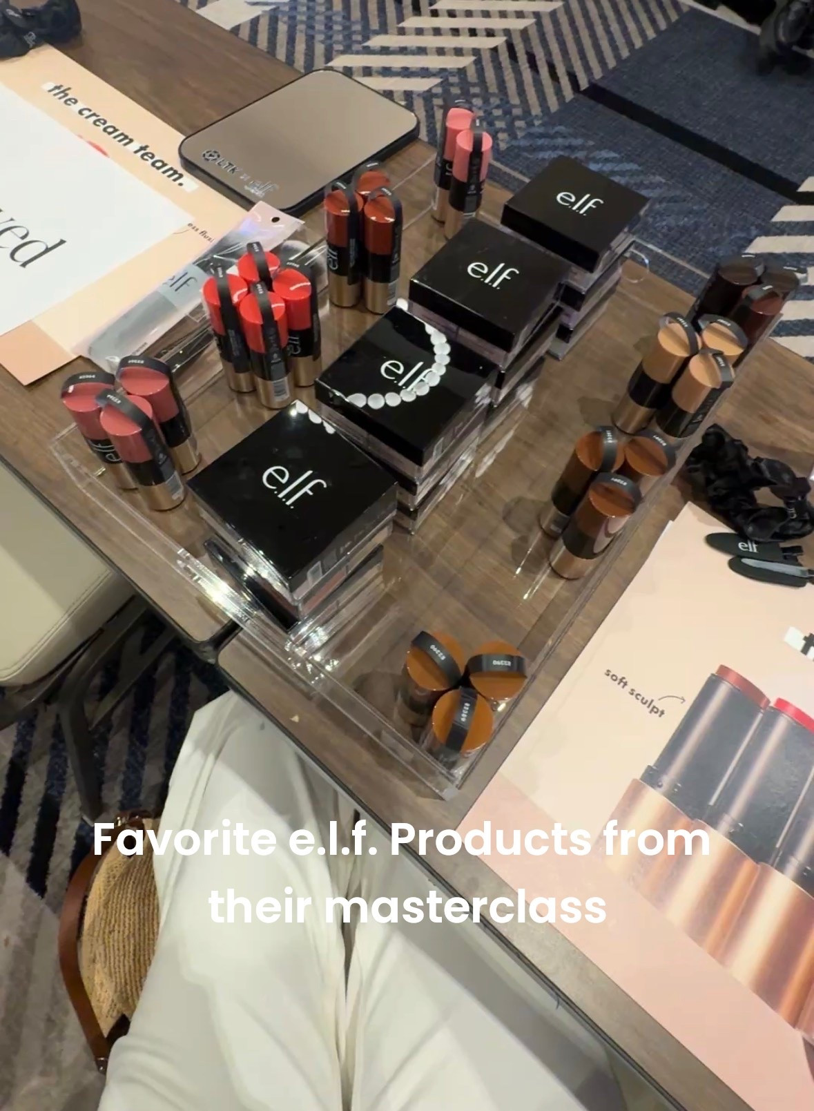 A few favorites form the e.l.f. Cosmetics masterclass!