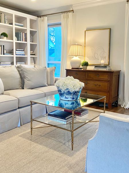 Linked my living room coffee table! I have loved it! 

My sofa is in the fabric, Linen French Blue!

#LTKhome #LTKstyletip