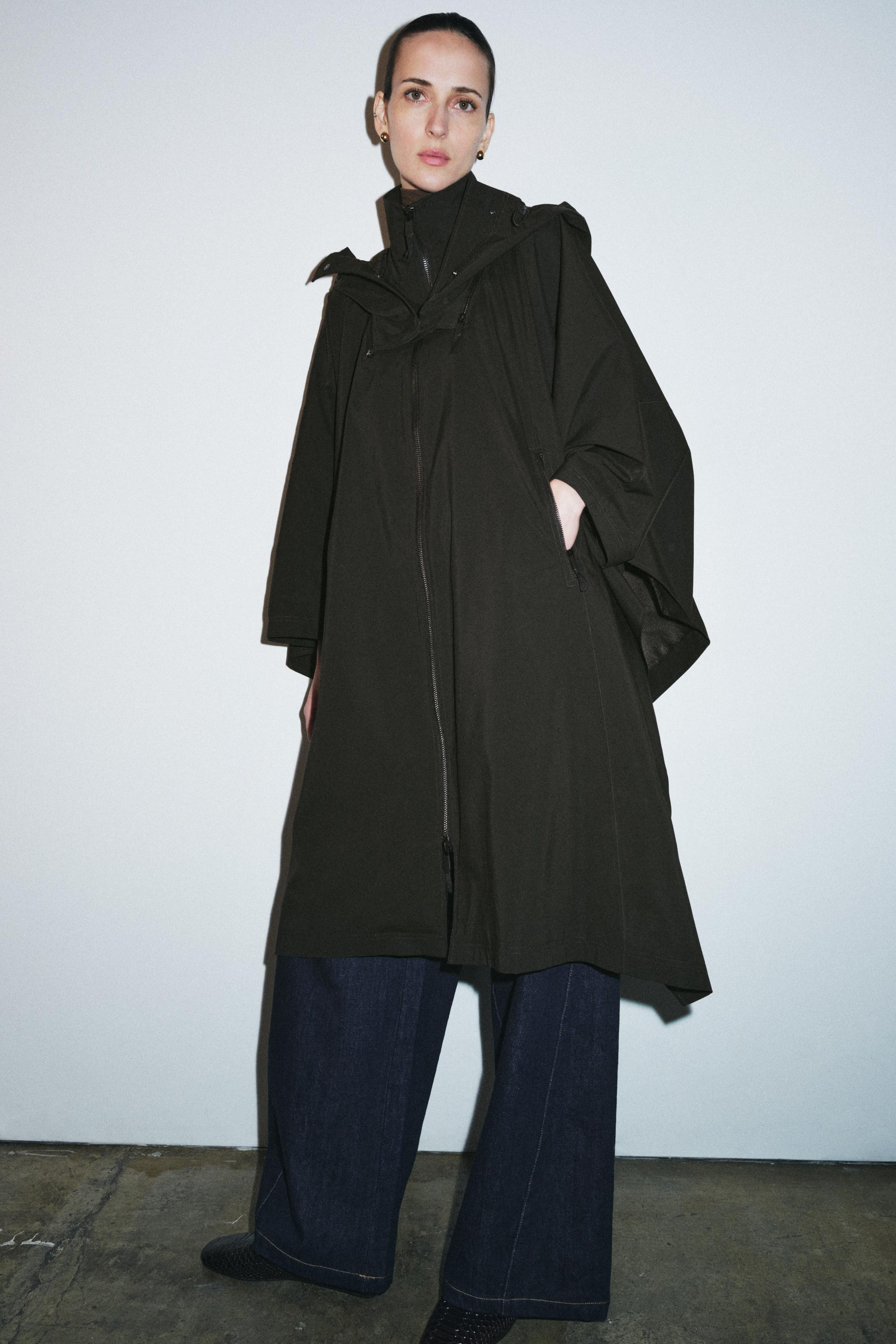 WATER-REPELLENT CAPE TRENCH COAT ZW COLLECTION LIMITED EDITION | Zara UK