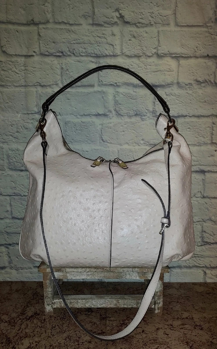 G.I.L.I Dusty Peach Ostrich Leather Hobo Shoulder Handbag  | eBay | eBay US