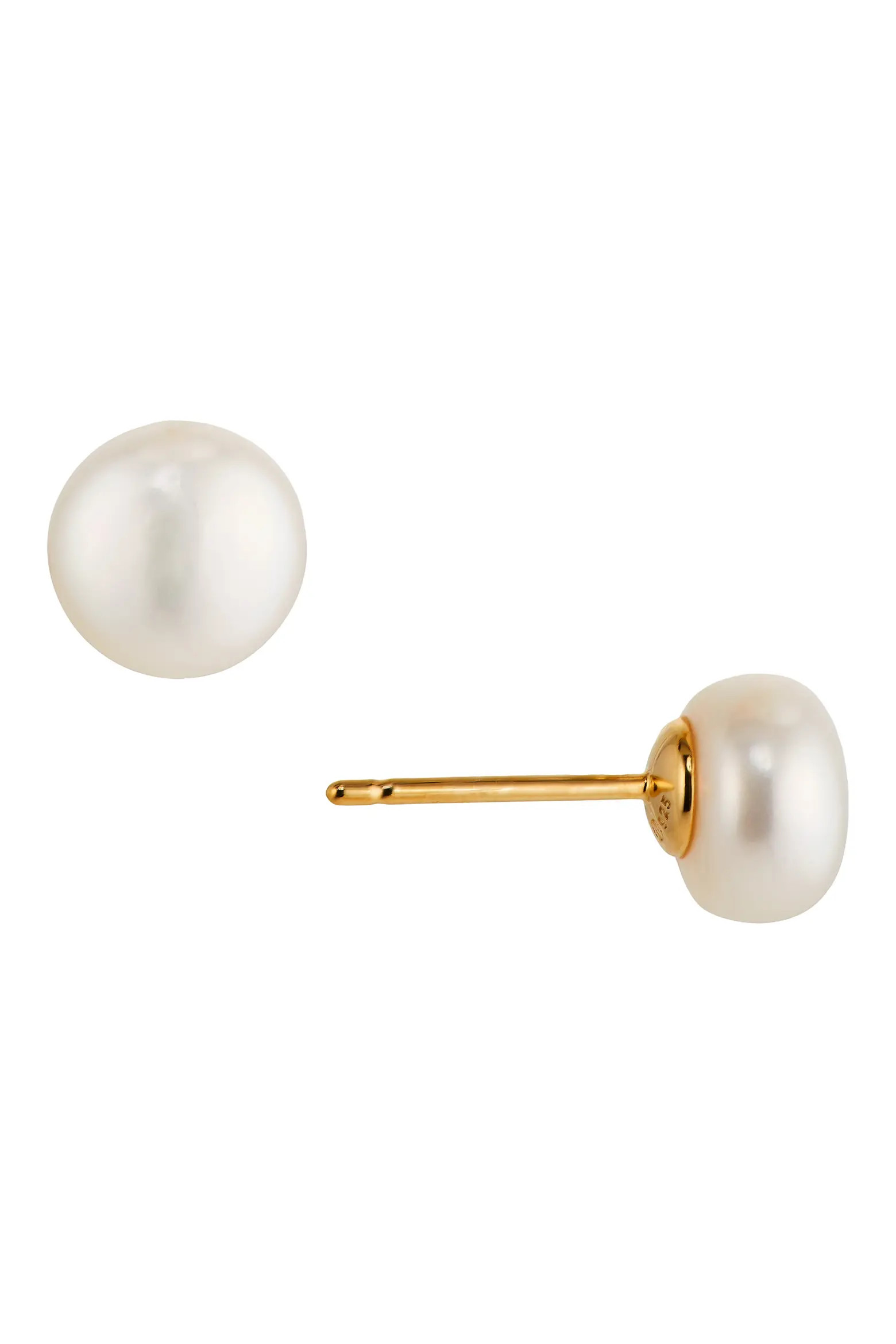 Freshwater Button Pearl Stud Earrings (Women) | Nordstrom | Nordstrom