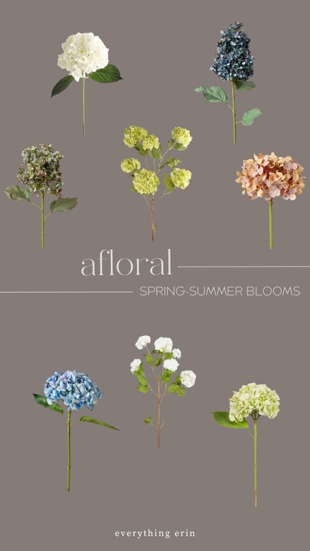 Spring and summer faux blooms from Afloral including beautiful white and blue hydrangeas!

#LTKhome #LTKSeasonal