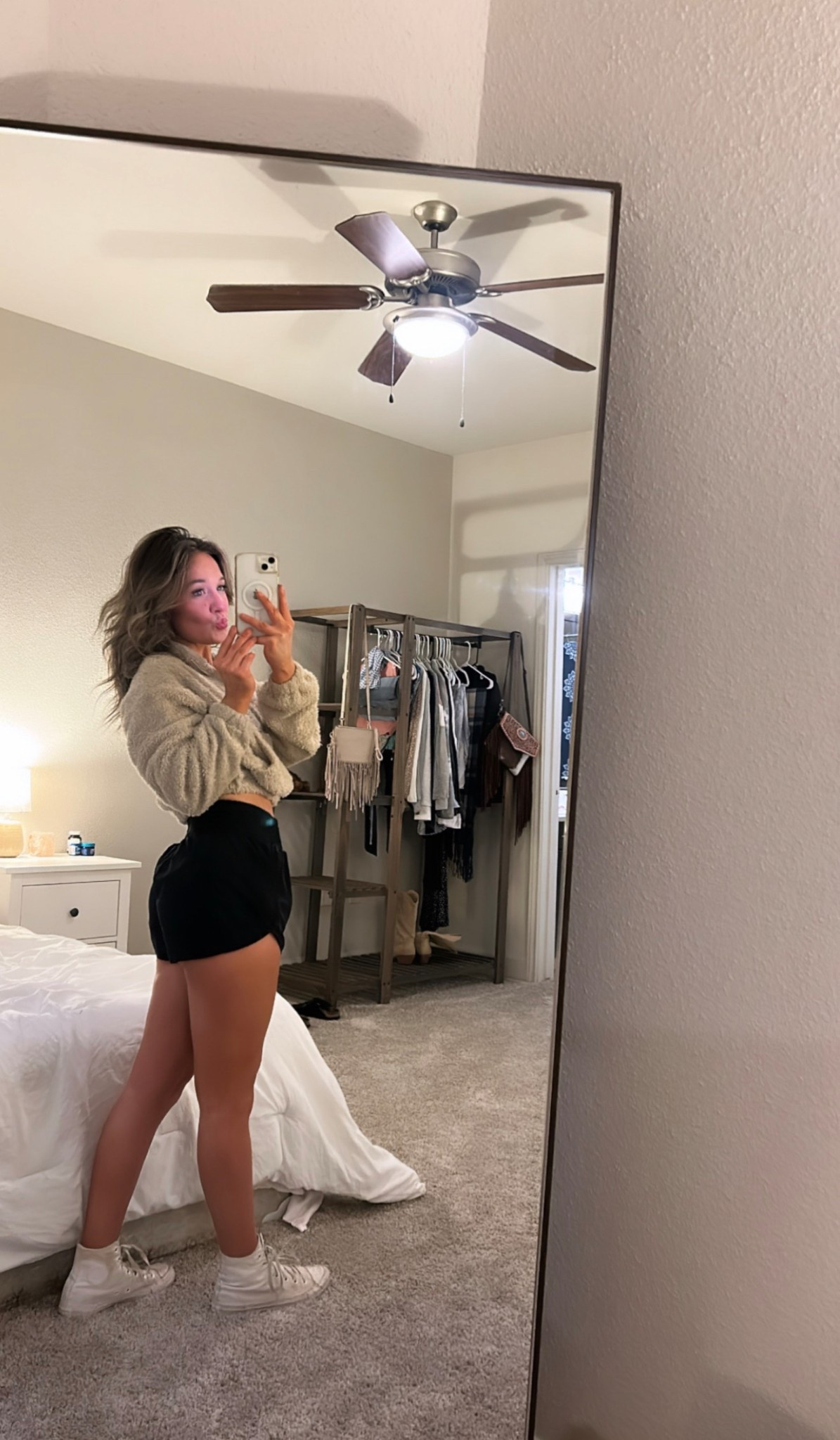 Not quite cold, not quite hot, the "in between" weather struggle is real. ☁️ 
This fuzzy cropped fleece is the perfect weight for those transitional days! 🍃


#LTKSeasonal #LTKootd #LTKPetite