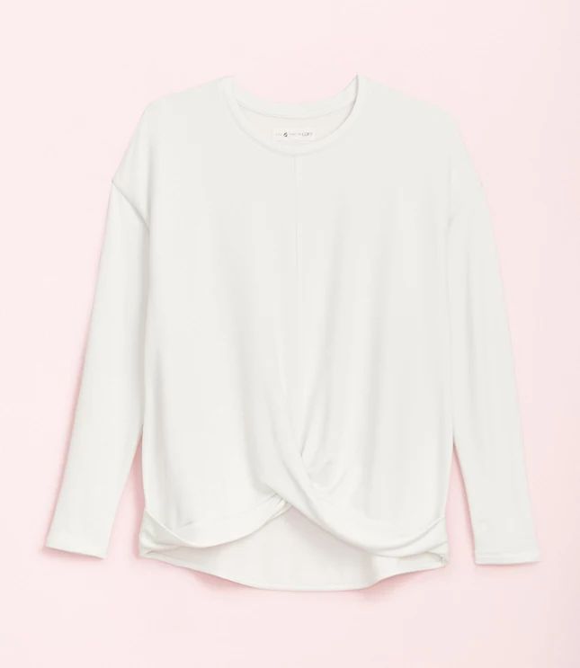 Lou & Grey Signaturesoft Plush Twist Front Top | LOFT