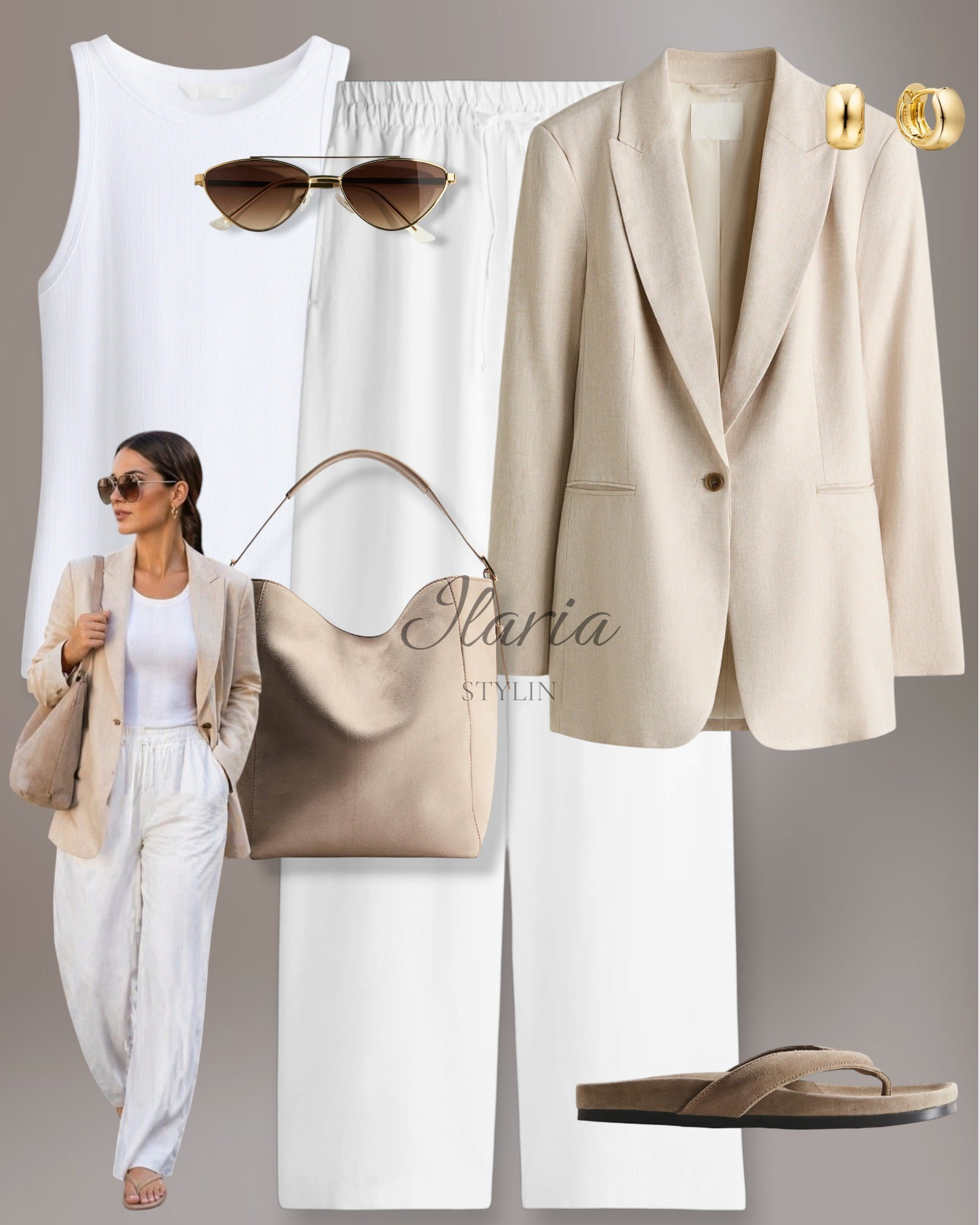 The " Old Money" Aesthetic | Elegant Linen Outfit🍦🤍

outfit ideas, spring outfit, Summer outfit, transitional outfit, beige blazer, linen-blend blazer, white top, tank top, ribbed top, white pants, linen-blend pants, drawstring pants, beige flip-flops, suede flip-flops, leather flip-flops, beige bag, suede bag, bucket bag, casual outfit, casual chic outfit 

#LTKootd #LTKSeasonal