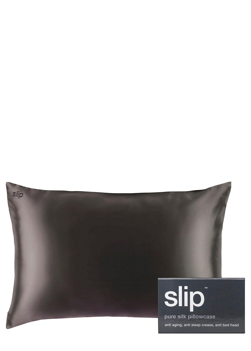 Silk Pillowcase Charcoal | Harvey Nichols
