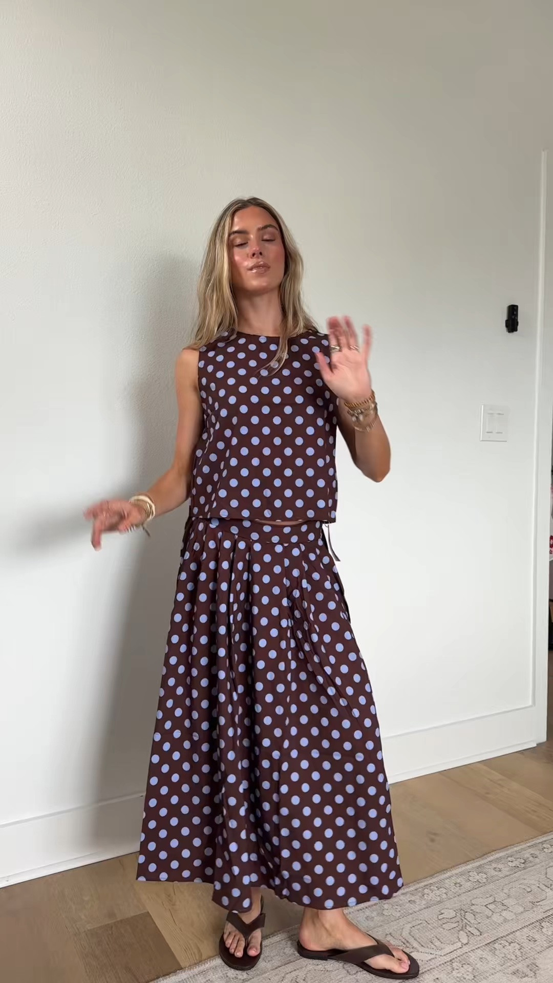as if my polka dot obsession wasn’t enough already this amazon two piece matching skirt set is so cute I love the buttons on the top I feel like it could be worn reversible 🤭 5’4/s in my LTK. 

#founditonamazon #amazonfashionfinds #amazonskirtset #amazonsummerfashion #amazonmatchingsets @Amazon Fashion

#LTKootd #LTKSaleAlert #LTKSeasonal