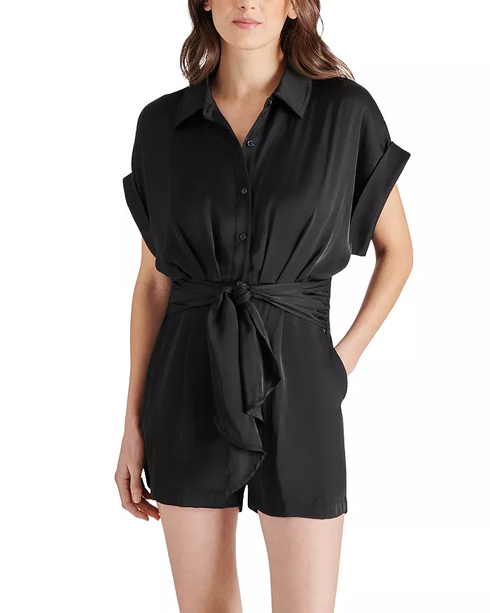 STEVE MADDEN Tori Tie Front Romper Women - Bloomingdale's | Bloomingdale's (US)