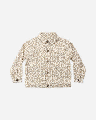 Denim Chore Coat Leopard | Rylee + Cru