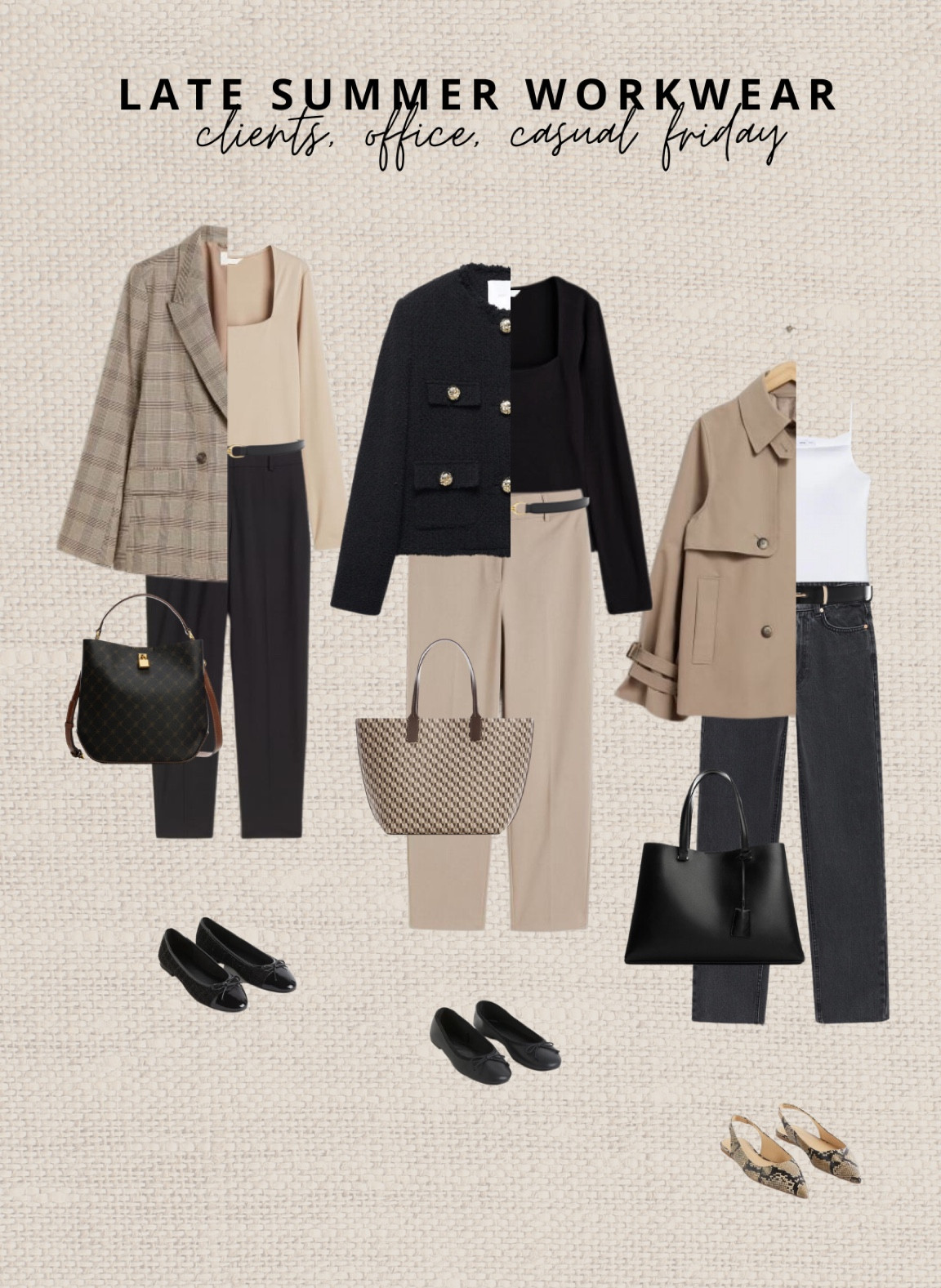 Three work outfit options for late summer. It really depends where you live of course what temperature it is. In NL it’s currently only 19 degrees celcius with lots of rain ☔️ Read the size guide/size reviews to pick the right size.

Leave a 🖤 to favorite this post and come back later to shop

#LTKstyletip #LTKworkwear #LTKSeasonal