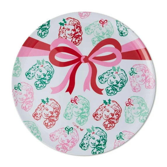 Dolly Parton Christmas Melamine Serving Tray, 14", Multicolor - Walmart.com | Walmart (US)