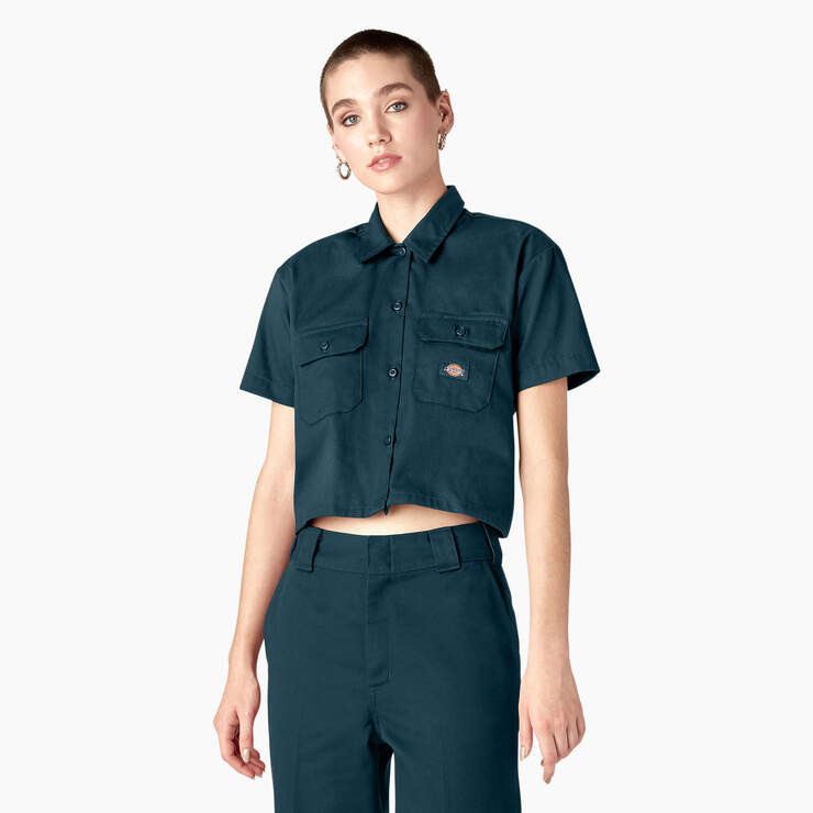 Women's Cropped Work Shirt - Dickies US | Dickies