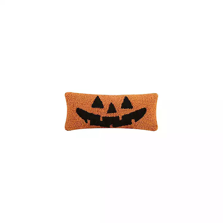 New! Jack-O-Lantern Wool Lumbar Pillow | Kirkland's Home