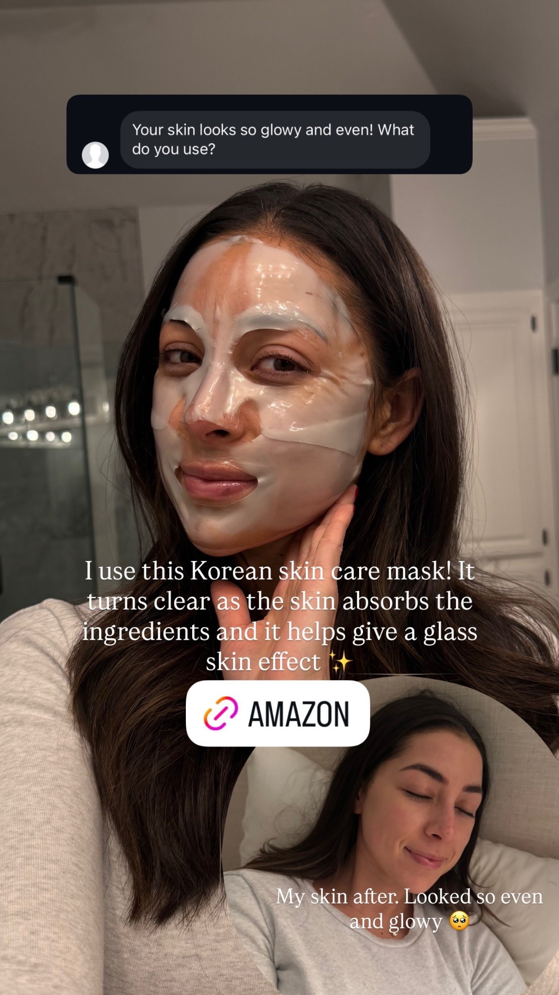 Absolutely loving the way this Amazon face mask makes my skin look and feel!

#LTKBeauty #LTKFindsUnder50 #LTKselfcare