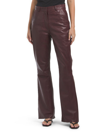 Genuine Leather Pants For Women, Nylon/Leather | TJ Maxx