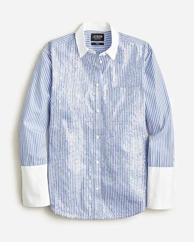 Collection garçon shirt in sequin | J. Crew US