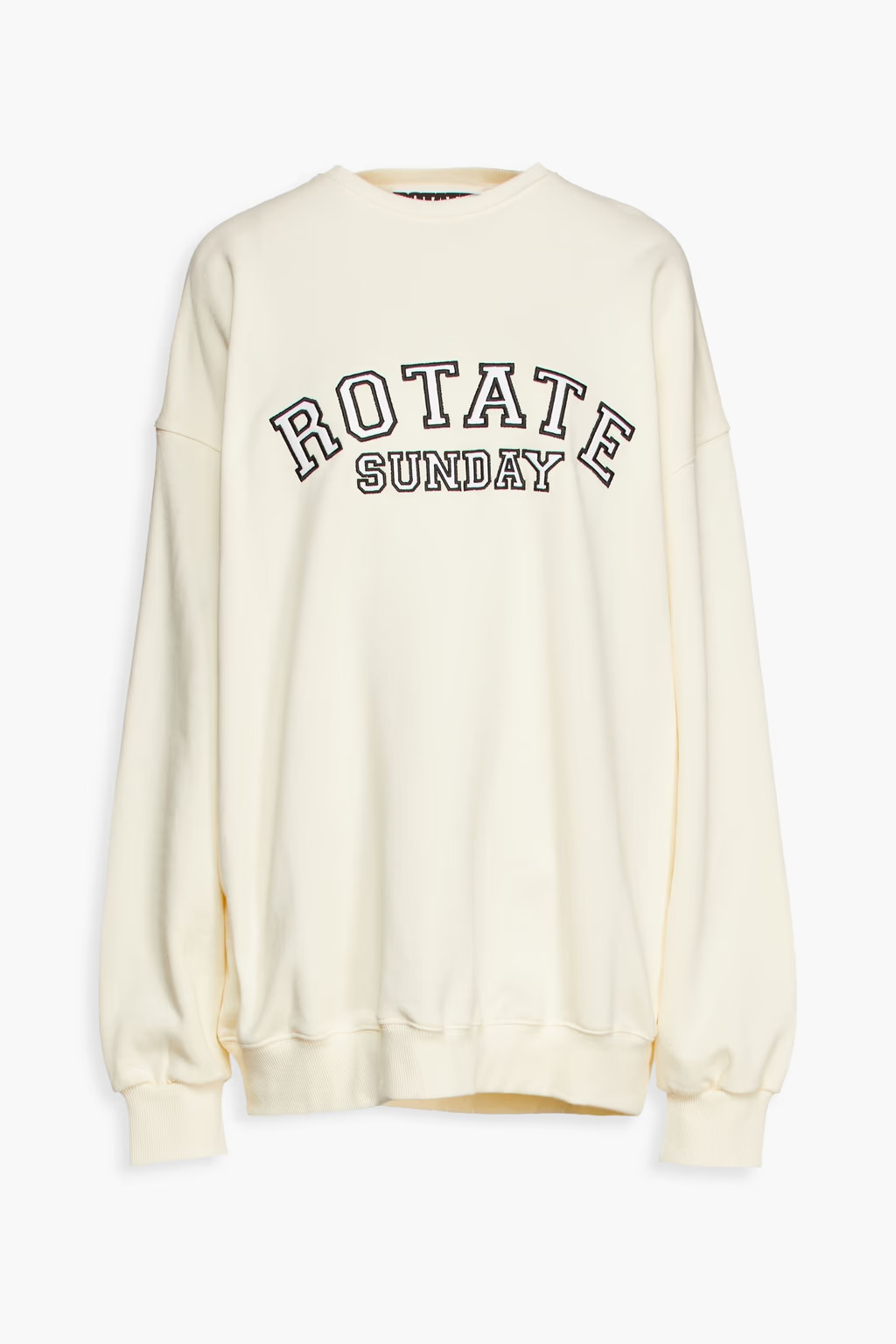 Iris embroidered organic cotton-fleece sweatshirt | The Outnet (UK and Europe)