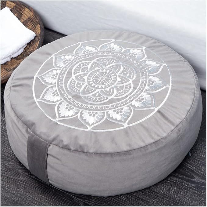 Florensi Meditation Cushion (16"x16"x5"), Large Velvet Meditation Pillow, Premium Yoga Pillow for... | Amazon (US)