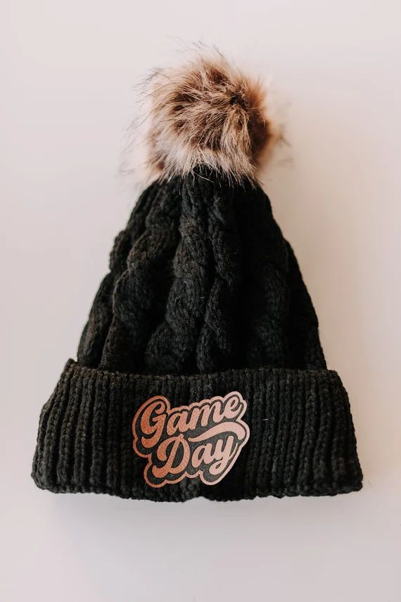 Game Day Patch Beanies  Pick Your Beanie Print/color Fuzzy - Etsy | Etsy (US)