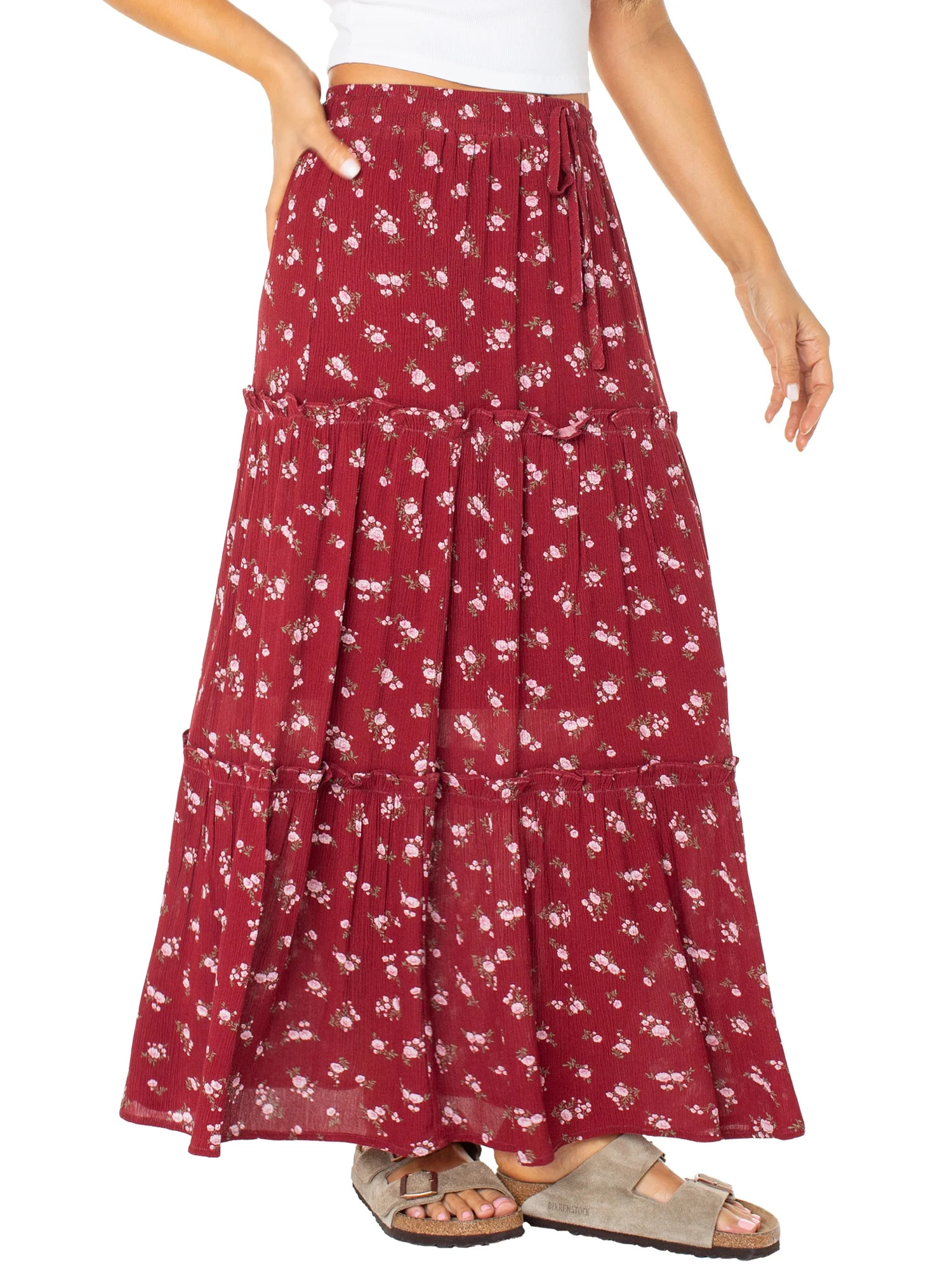 Celebrity Pink Long Tiered Skirt | Walmart (US)