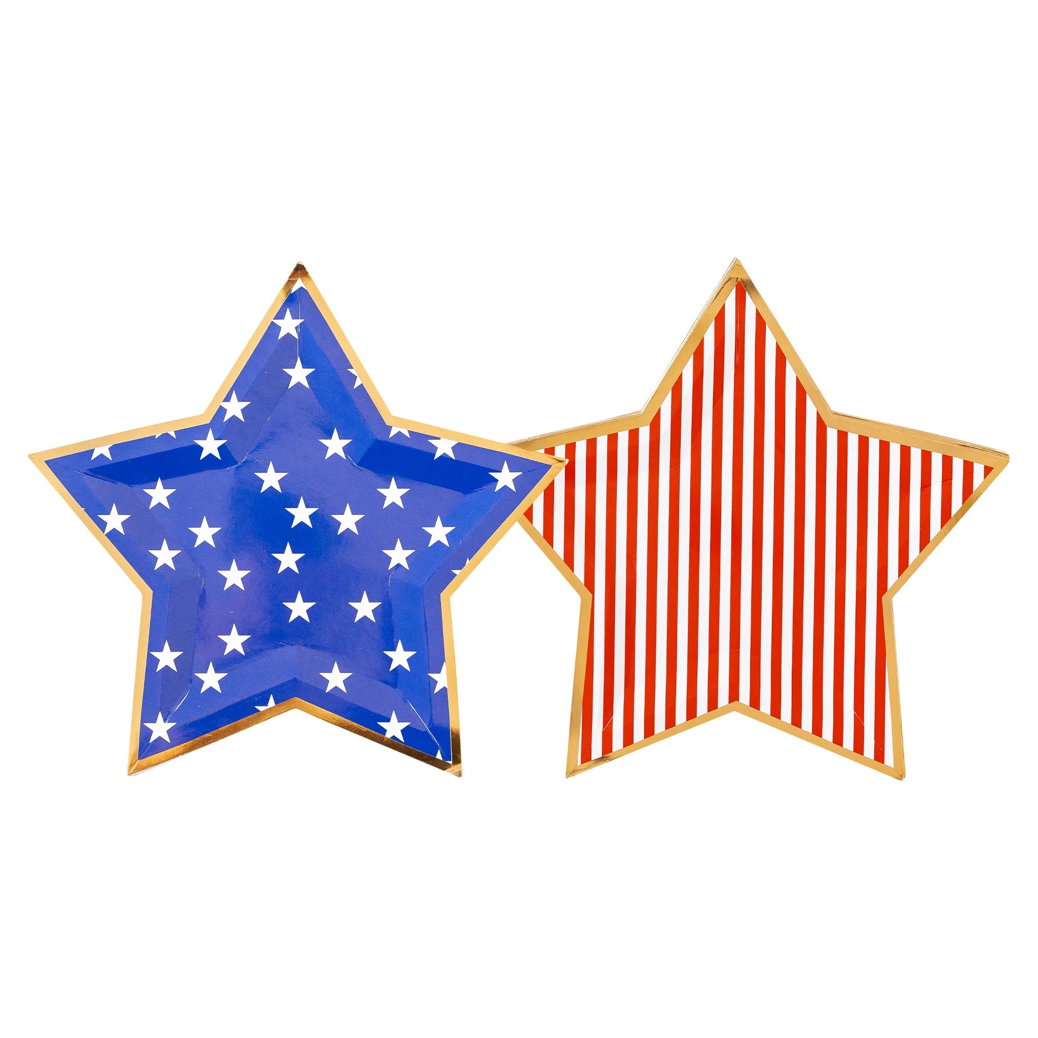 Stars and Stripes Star Shaped Paper Plate | My Mind's Eye