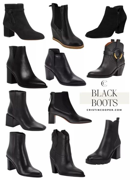 I have been on a mission to find black boots that I can wear with jeans and or leggings. Here are some of my favorite finds!

For more style finds head to cristincooper.com 

#liketkit #LTKstyletip #LTKshoecrush #LTKSeasonal
