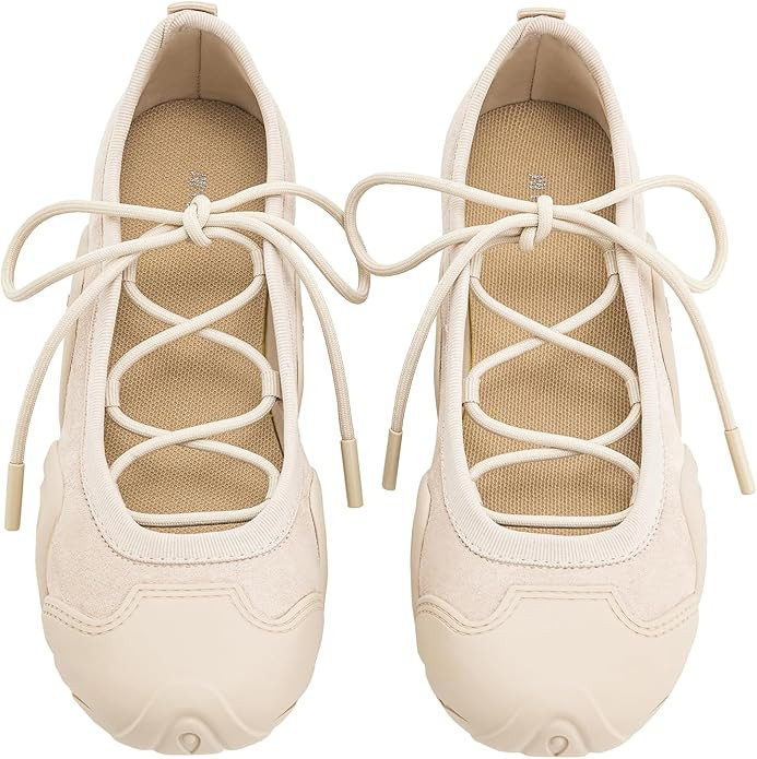 JW PEI Women's Caitlin Lace-up Ballerina Sneakers | Amazon (US)