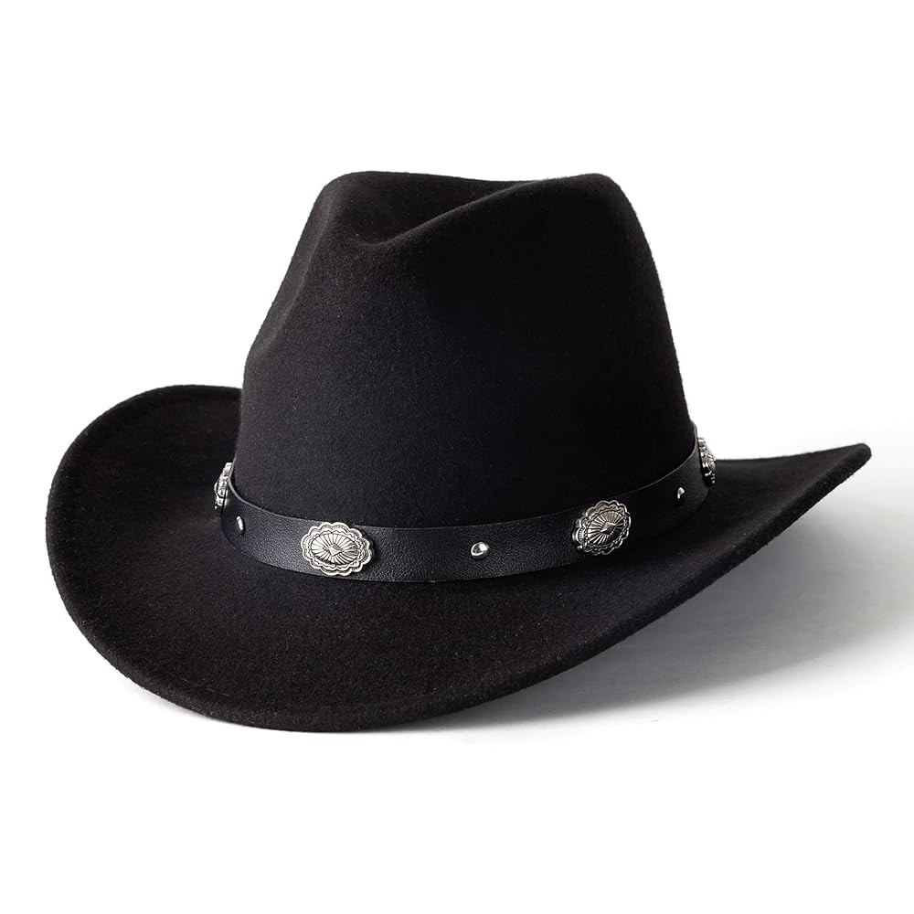 Lisianthus Cowboy Cowgirl Hats for Women & Men Felt Western Outdoor Hat Wide Brim | Amazon (US)