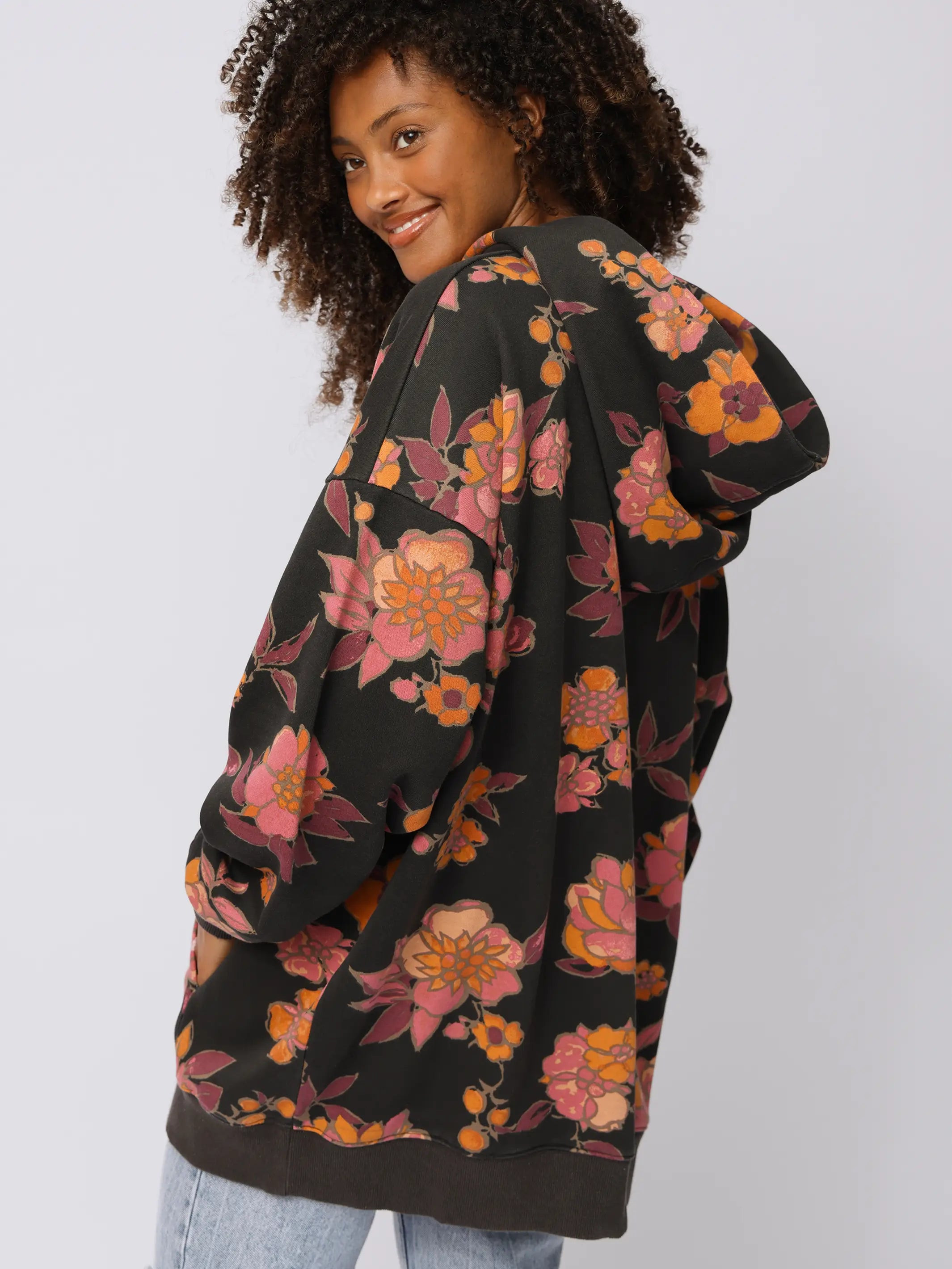 Oversized Printed Hoodie | Natural Life